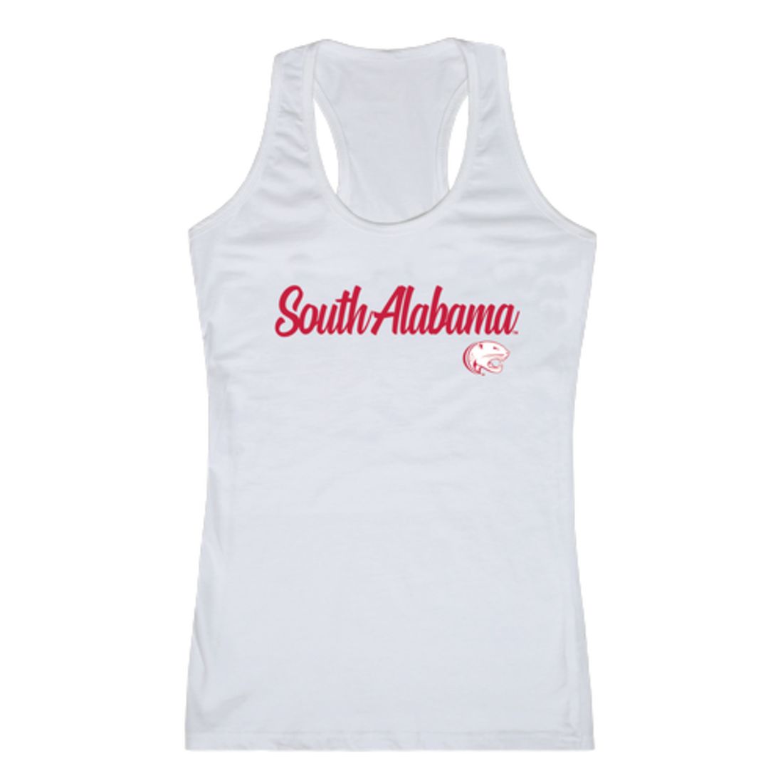 University of South Alabama Jaguars Womens Script Tank Top T-Shirt-Campus-Wardrobe