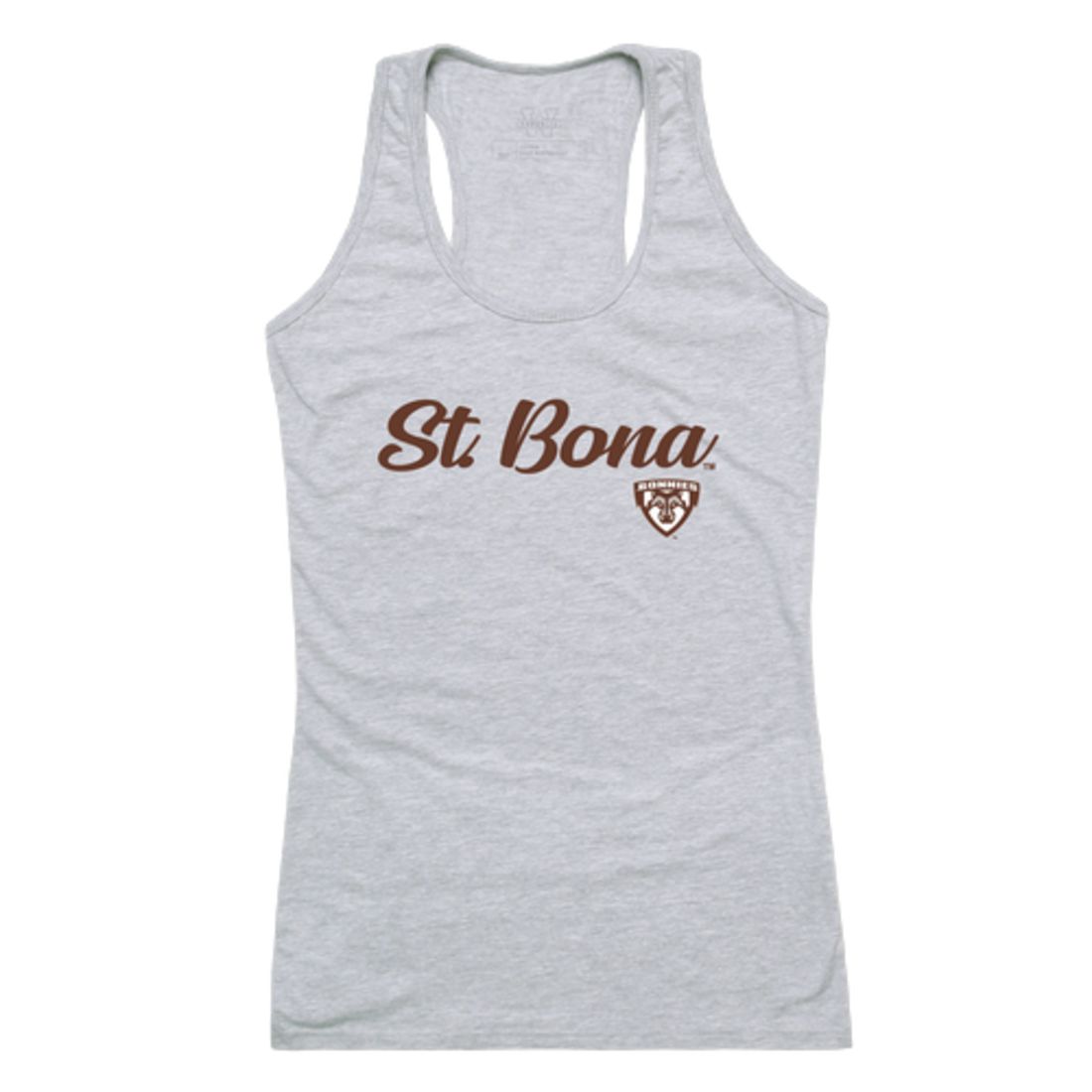 SBU St. Bonaventure University Bonnies Womens Script Tank Top T-Shirt-Campus-Wardrobe