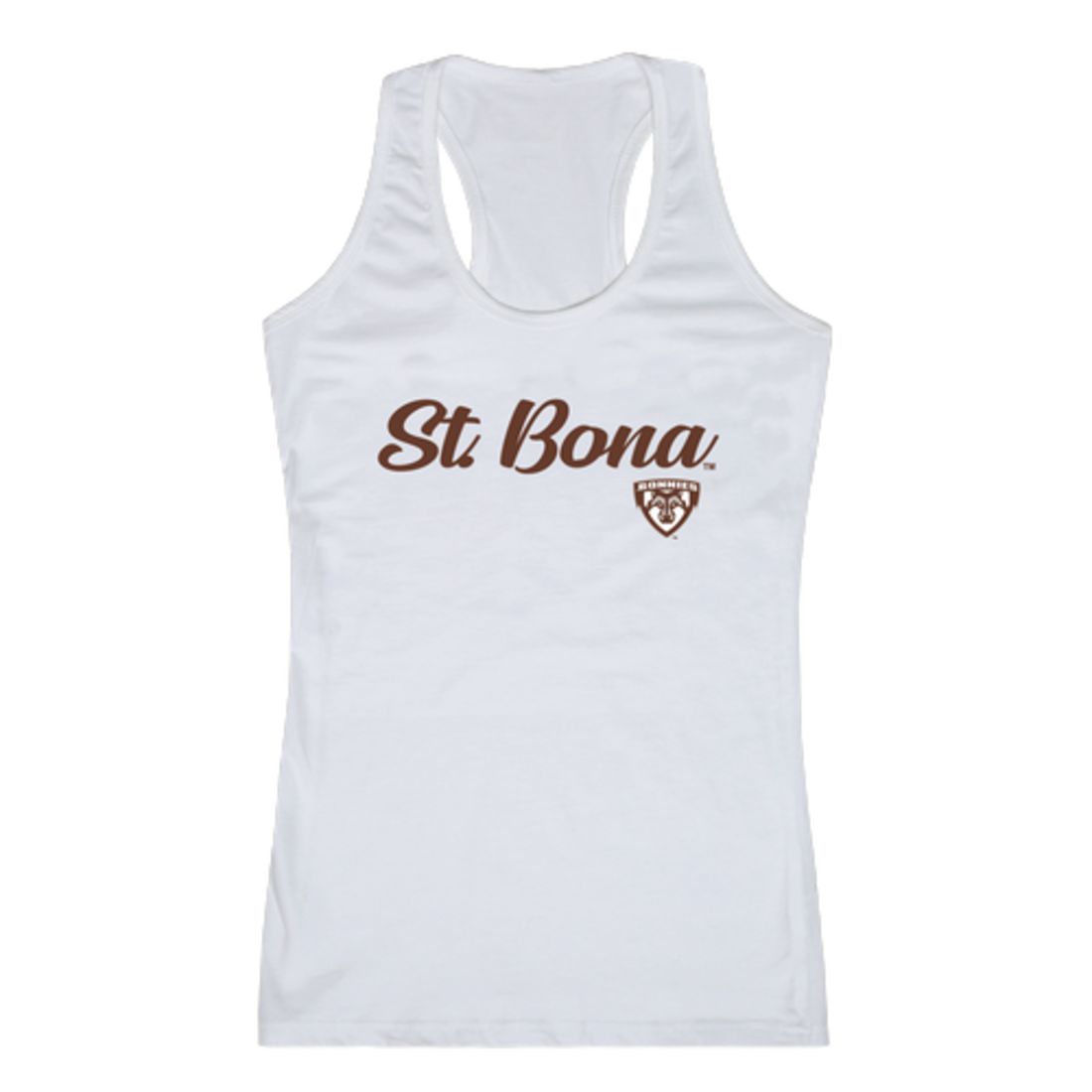 SBU St. Bonaventure University Bonnies Womens Script Tank Top T-Shirt-Campus-Wardrobe