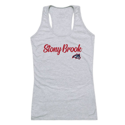Stony Brook University Seawolves Womens Script Tank Top T-Shirt-Campus-Wardrobe
