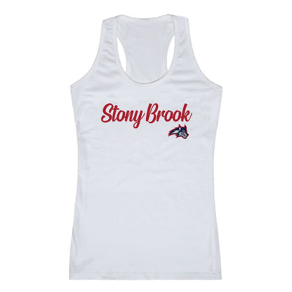 Stony Brook University Seawolves Womens Script Tank Top T-Shirt-Campus-Wardrobe