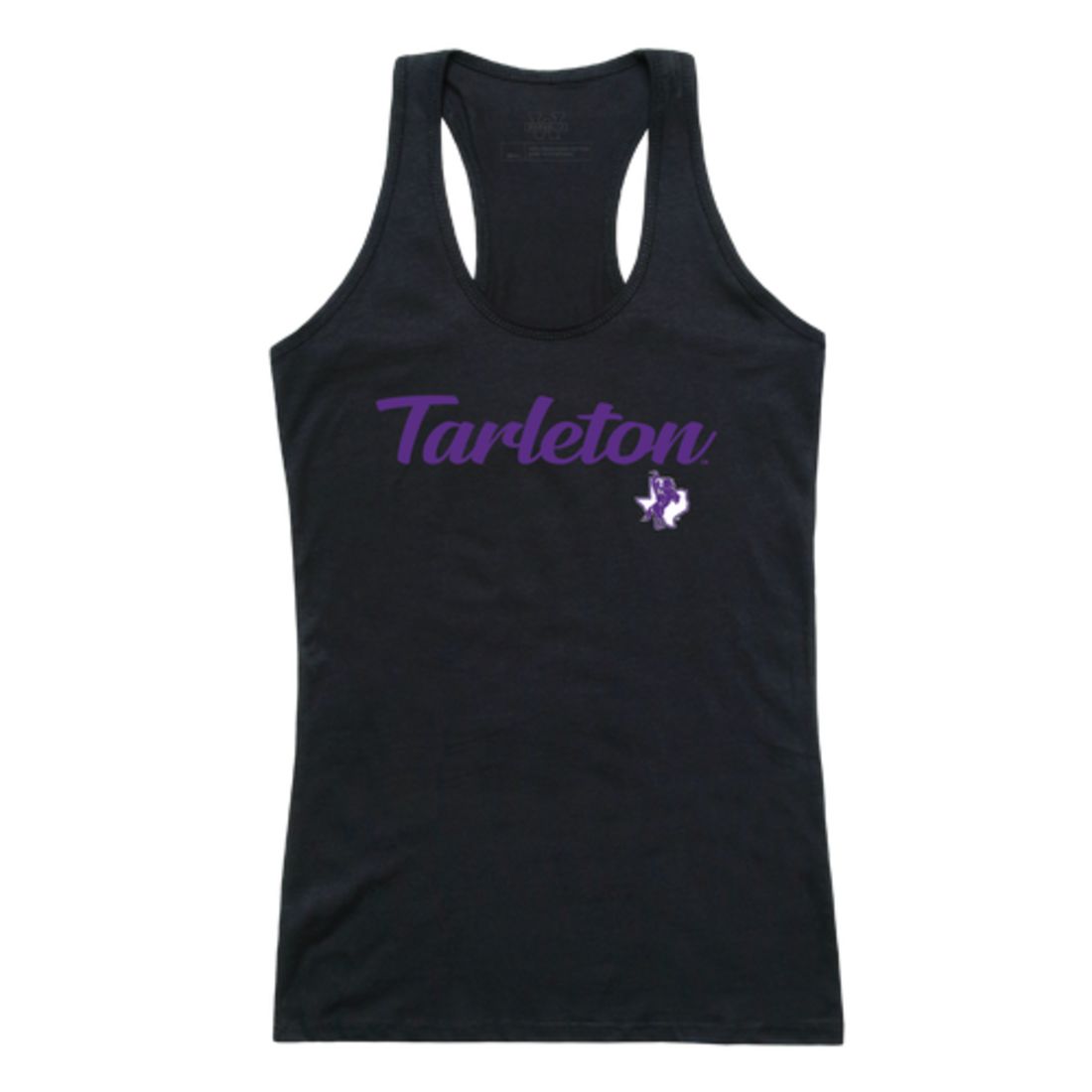 Tarleton State University Texans Womens Script Tank Top T-Shirt-Campus-Wardrobe