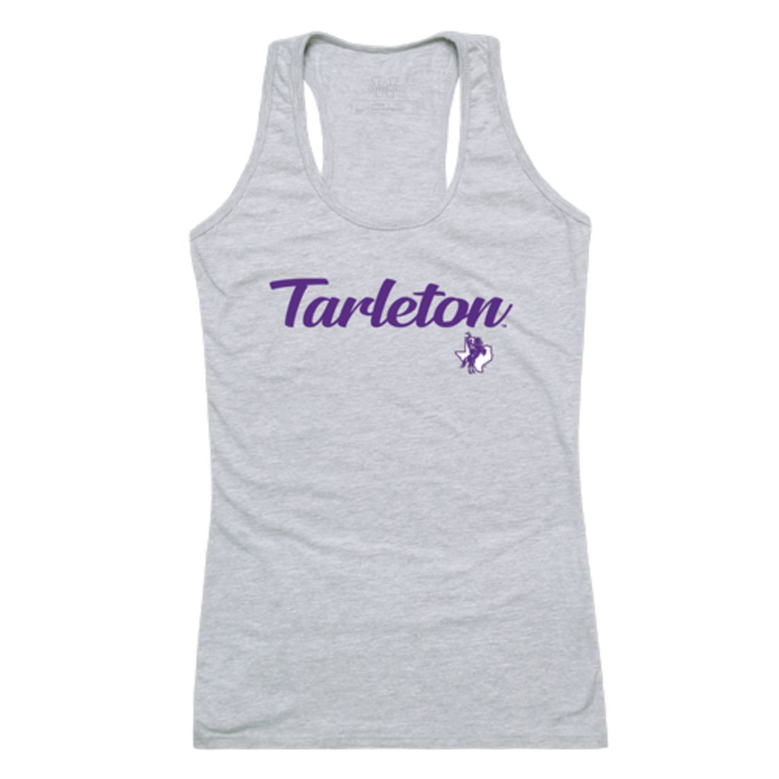 Tarleton State University Texans Womens Script Tank Top T-Shirt-Campus-Wardrobe