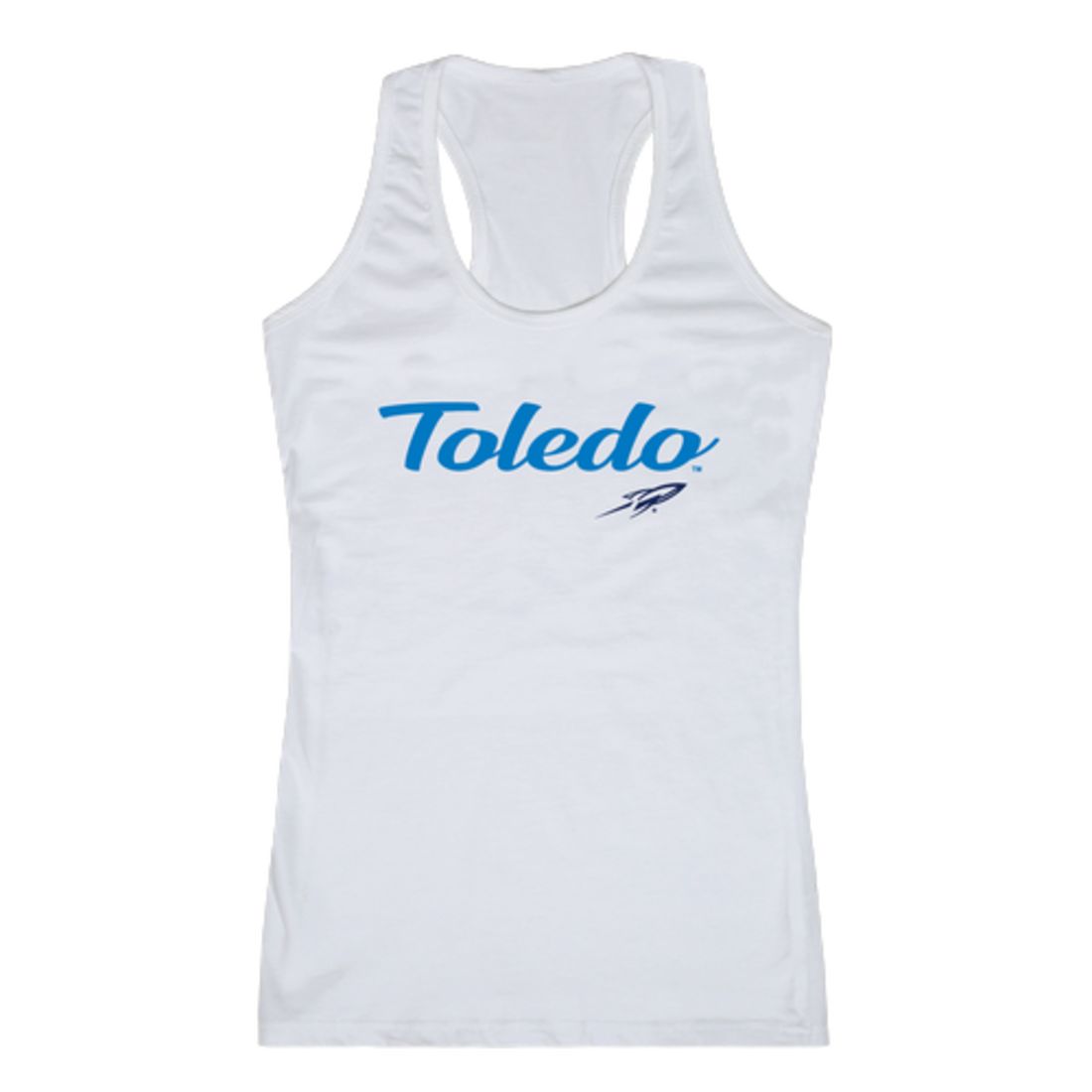 University of Toledo Rockets Womens Script Tank Top T-Shirt-Campus-Wardrobe