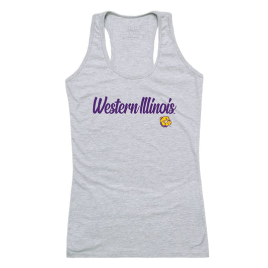 Mouseover Image, WIU Western Illinois University Leathernecks Womens Script Tank Top T-Shirt-Campus-Wardrobe