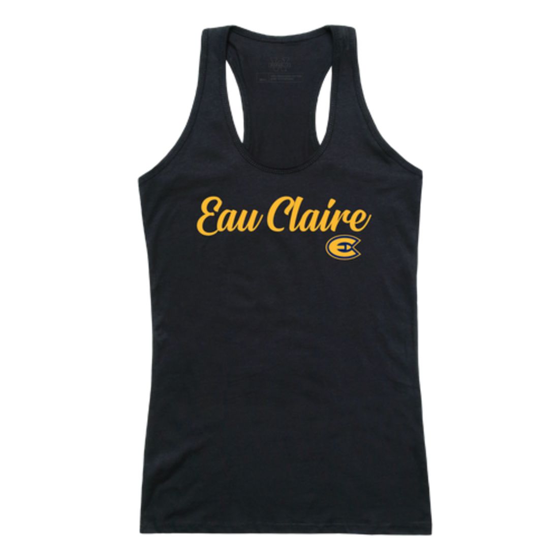 UWEC University of Wisconsin-Eau Claire Blugolds Womens Script Tank Top T-Shirt-Campus-Wardrobe