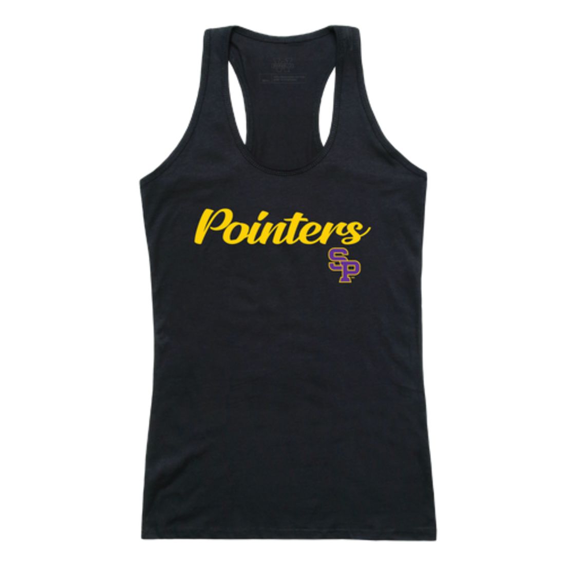 UWSP University of Wisconsin Stevens Point Pointers Womens Script Tank Top T-Shirt-Campus-Wardrobe