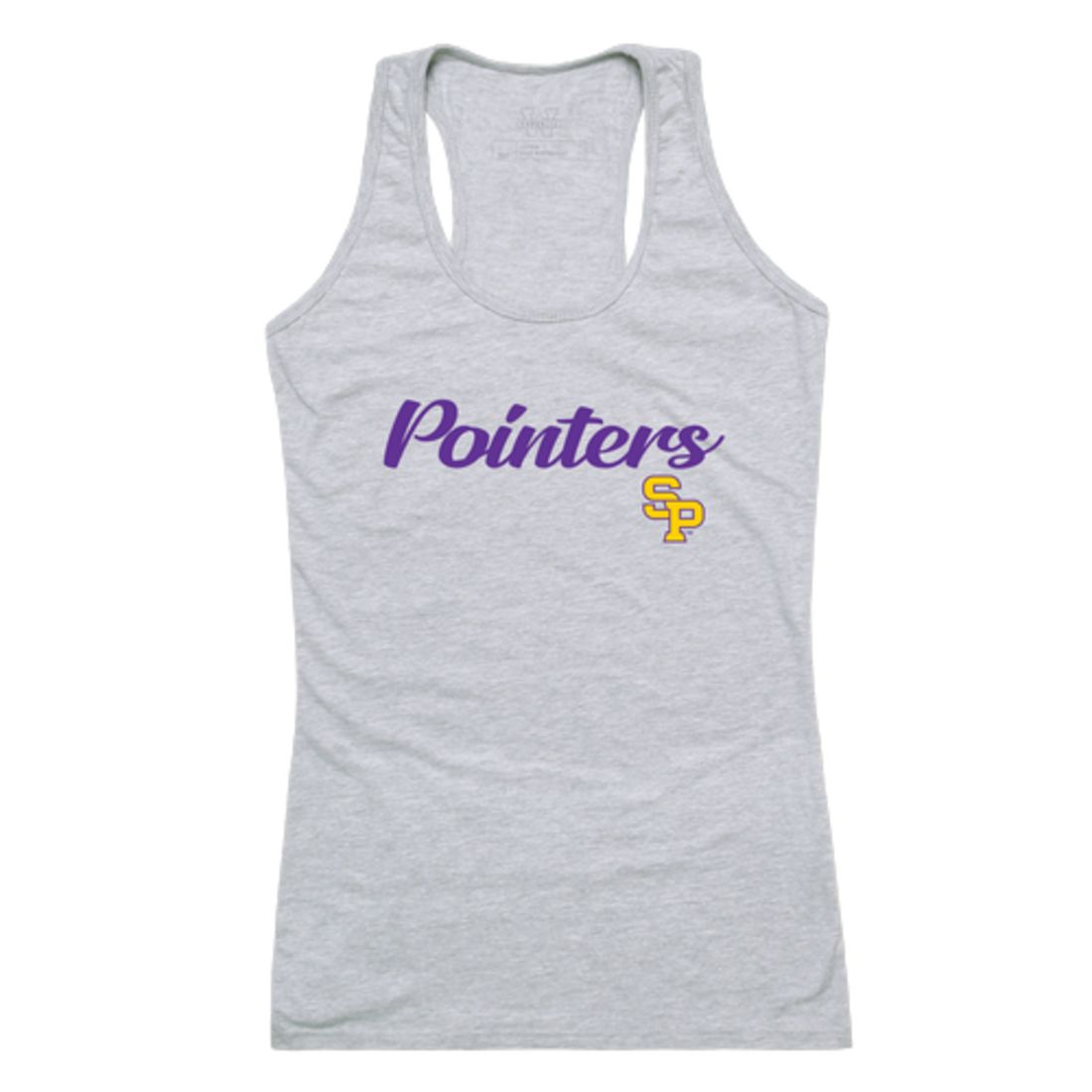 UWSP University of Wisconsin Stevens Point Pointers Womens Script Tank Top T-Shirt-Campus-Wardrobe