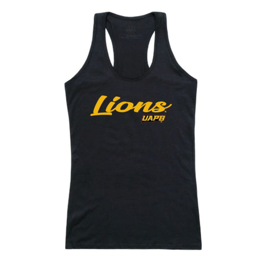 UAPB University of Arkansas Pine Bluffen Lions Womens Script Tank Top T-Shirt-Campus-Wardrobe