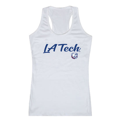 Louisiana Tech University Bulldogs Womens Script Tank Top T-Shirt-Campus-Wardrobe