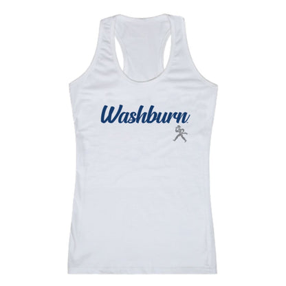 Washburn University Ichabods Womens Script Tank Top T-Shirt-Campus-Wardrobe