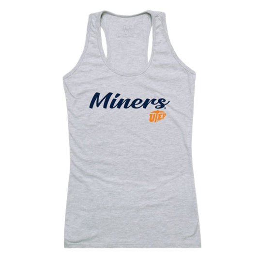UTEP University of Texas at El Paso Miners Womens Script Tank Top T-Shirt-Campus-Wardrobe