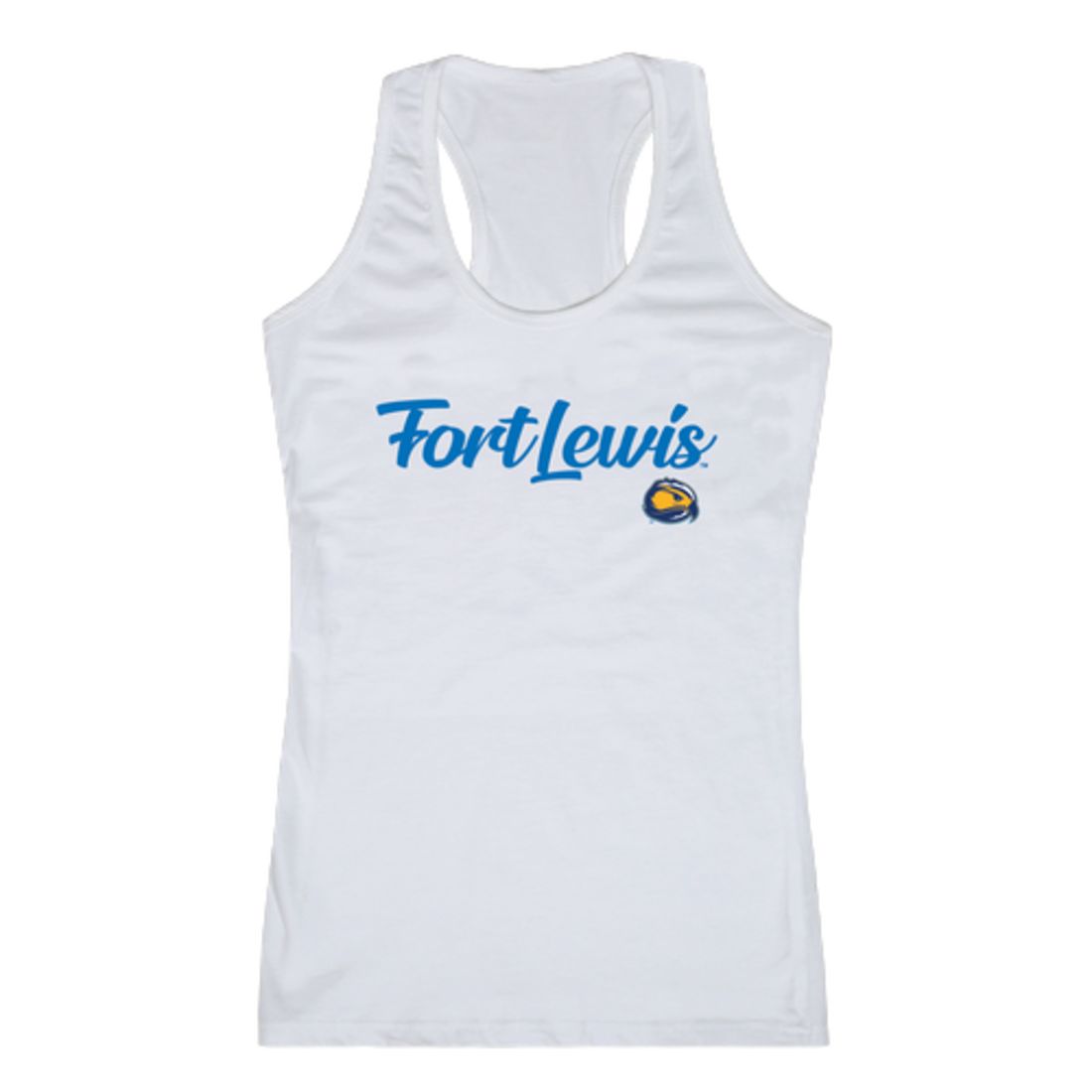 FLC Fort Lewis College Skyhawks Womens Script Tank Top T-Shirt-Campus-Wardrobe