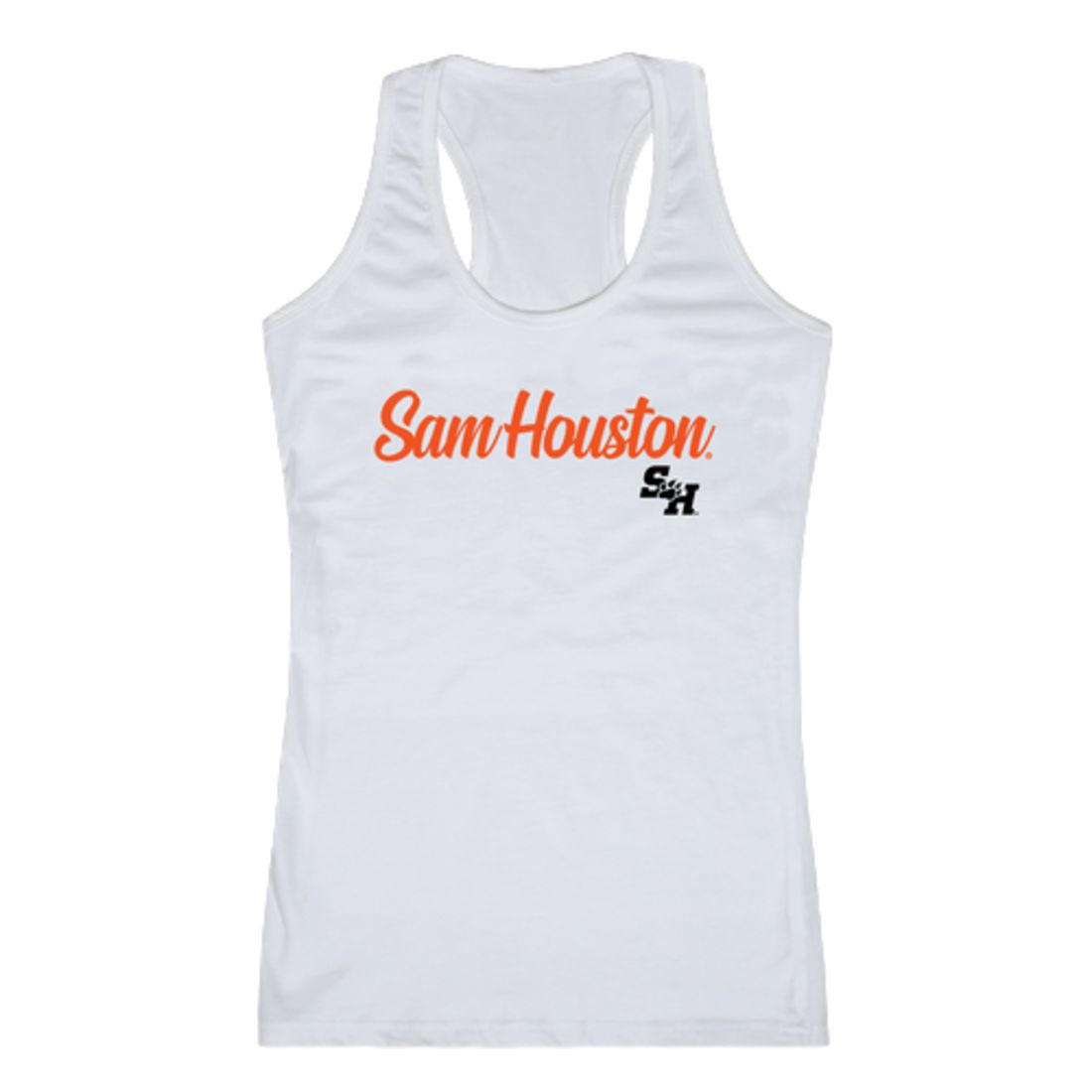 Sam Houston State University Bearkat Womens Script Tank Top T-Shirt-Campus-Wardrobe