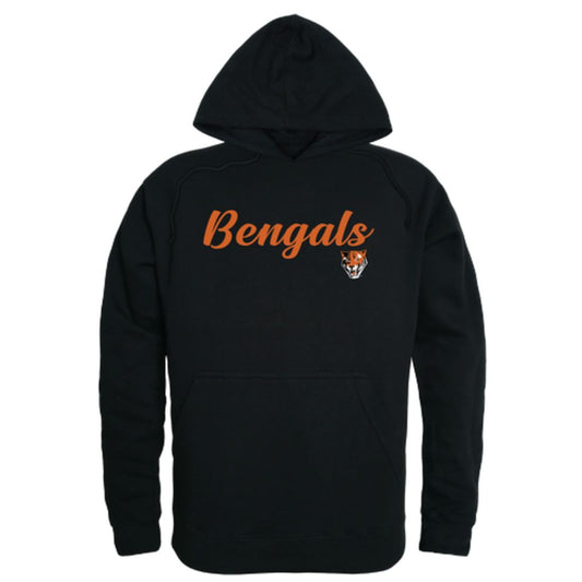 SUNY Buffalo State College Bengals Mens Script Hoodie Sweatshirt Black-Campus-Wardrobe