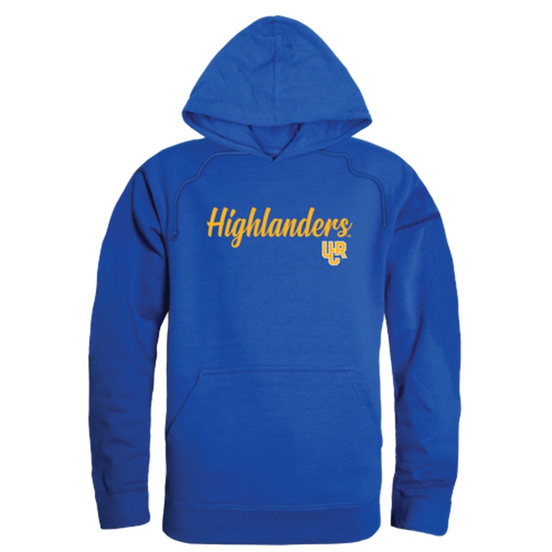 University of California UC Riverside The Highlanders Mens Script Hoodie Sweatshirt Black-Campus-Wardrobe