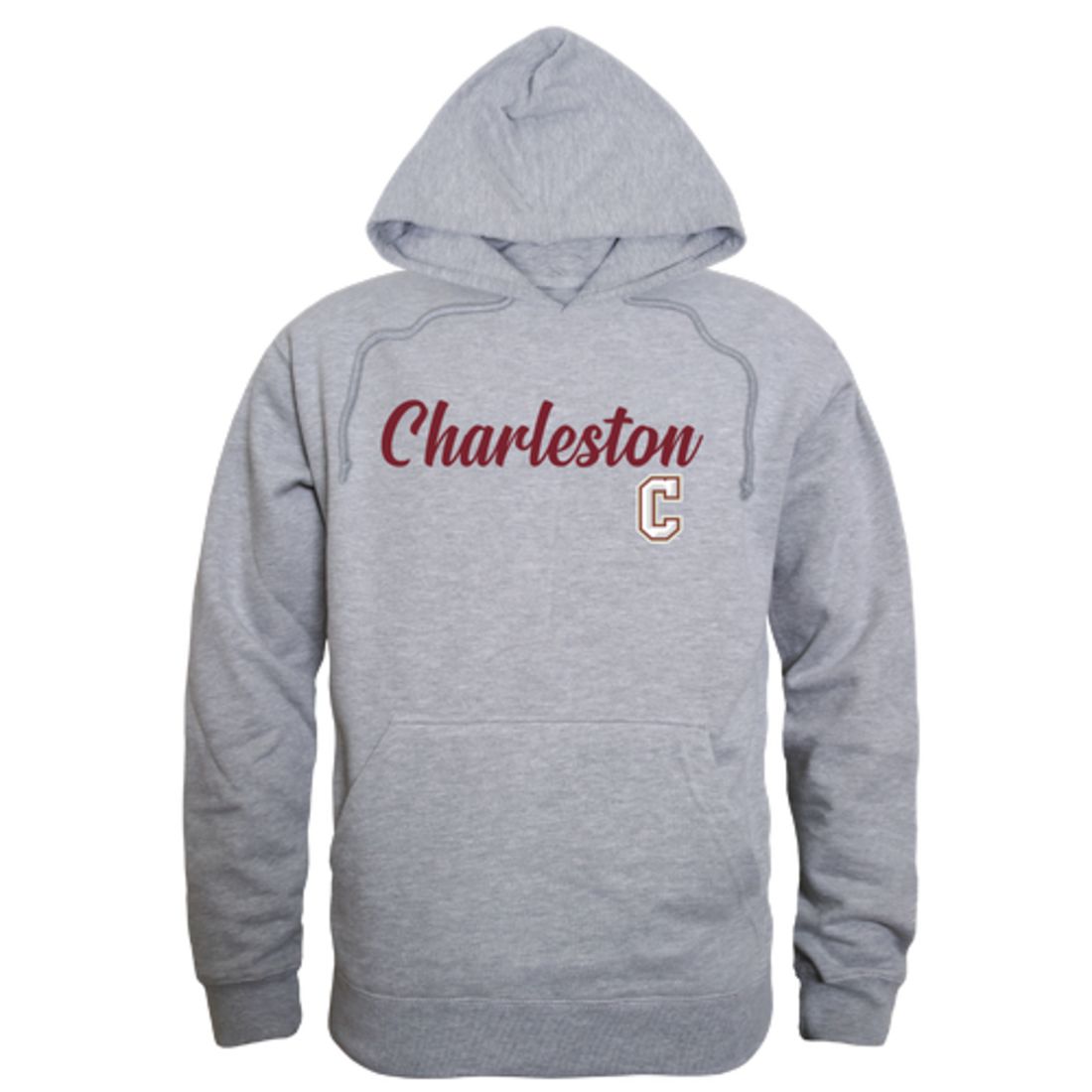 COFC College of Charleston Cougars Mens Script Hoodie Sweatshirt Black-Campus-Wardrobe