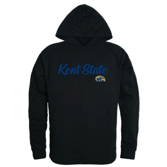 KSU Kent State University The Golden Eagles Mens Script Hoodie Sweatshirt Black-Campus-Wardrobe