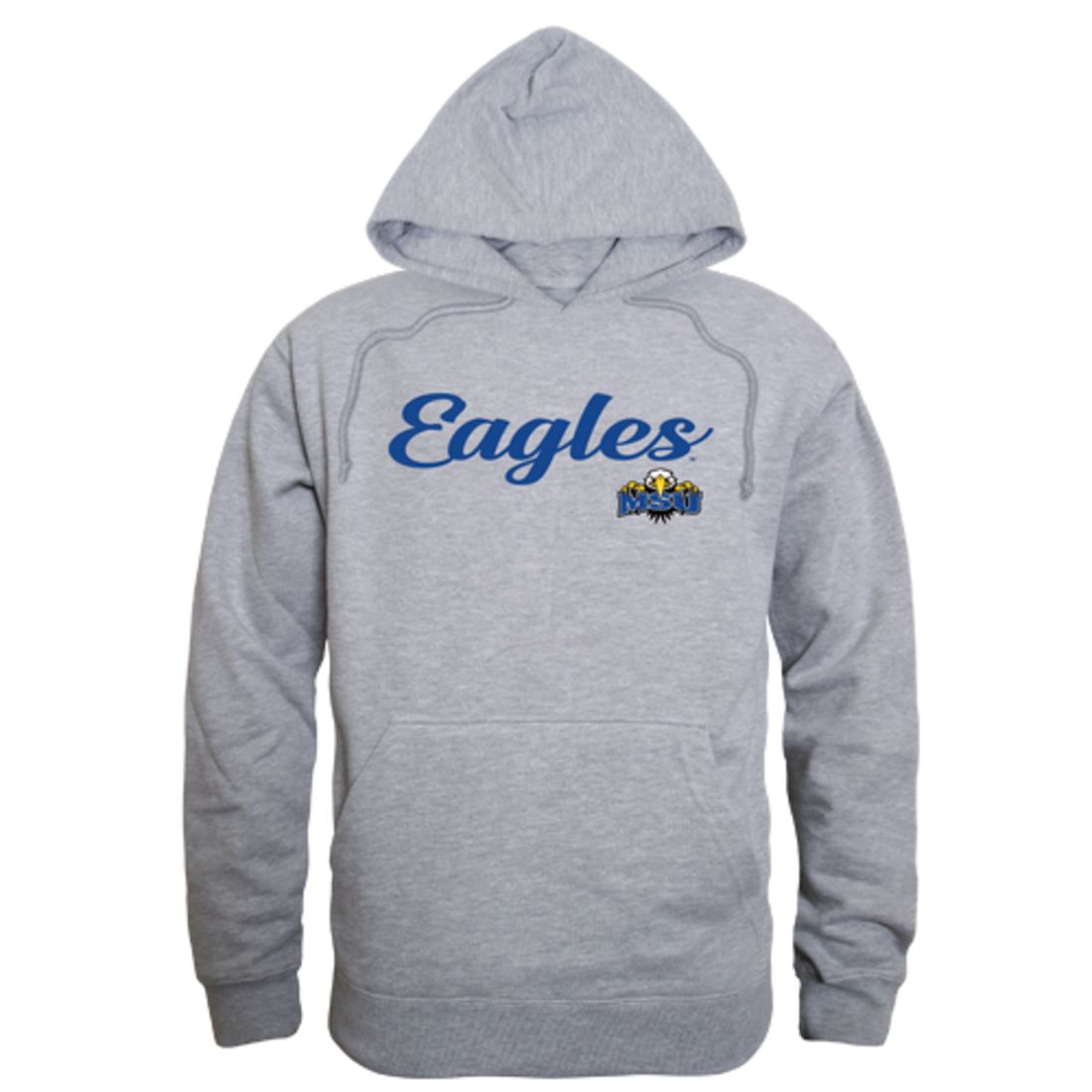 MSU Morehead State University Eagles Mens Script Hoodie Sweatshirt Black-Campus-Wardrobe