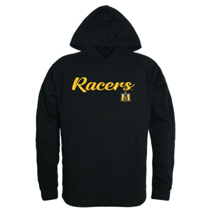MSU Murray State University Racers Mens Script Hoodie Sweatshirt Black-Campus-Wardrobe