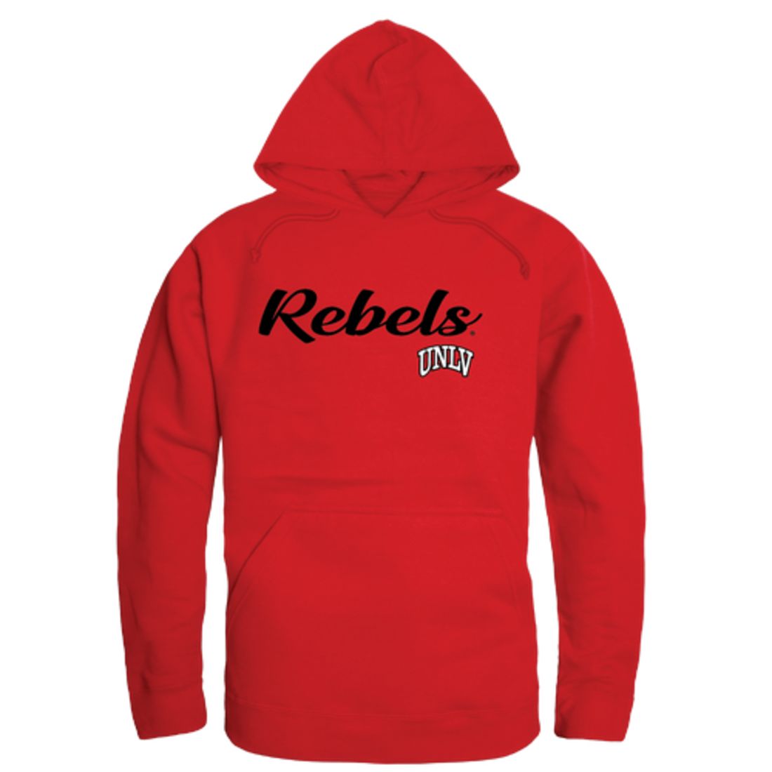 UNLV University of Nevada Las Vegas Rebels Mens Script Hoodie Sweatshirt Black-Campus-Wardrobe