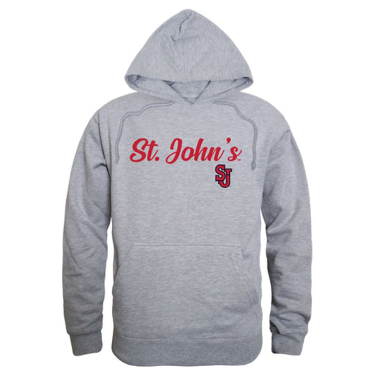 Mouseover Image, St. John's University Red Storm Mens Script Hoodie Sweatshirt Black-Campus-Wardrobe
