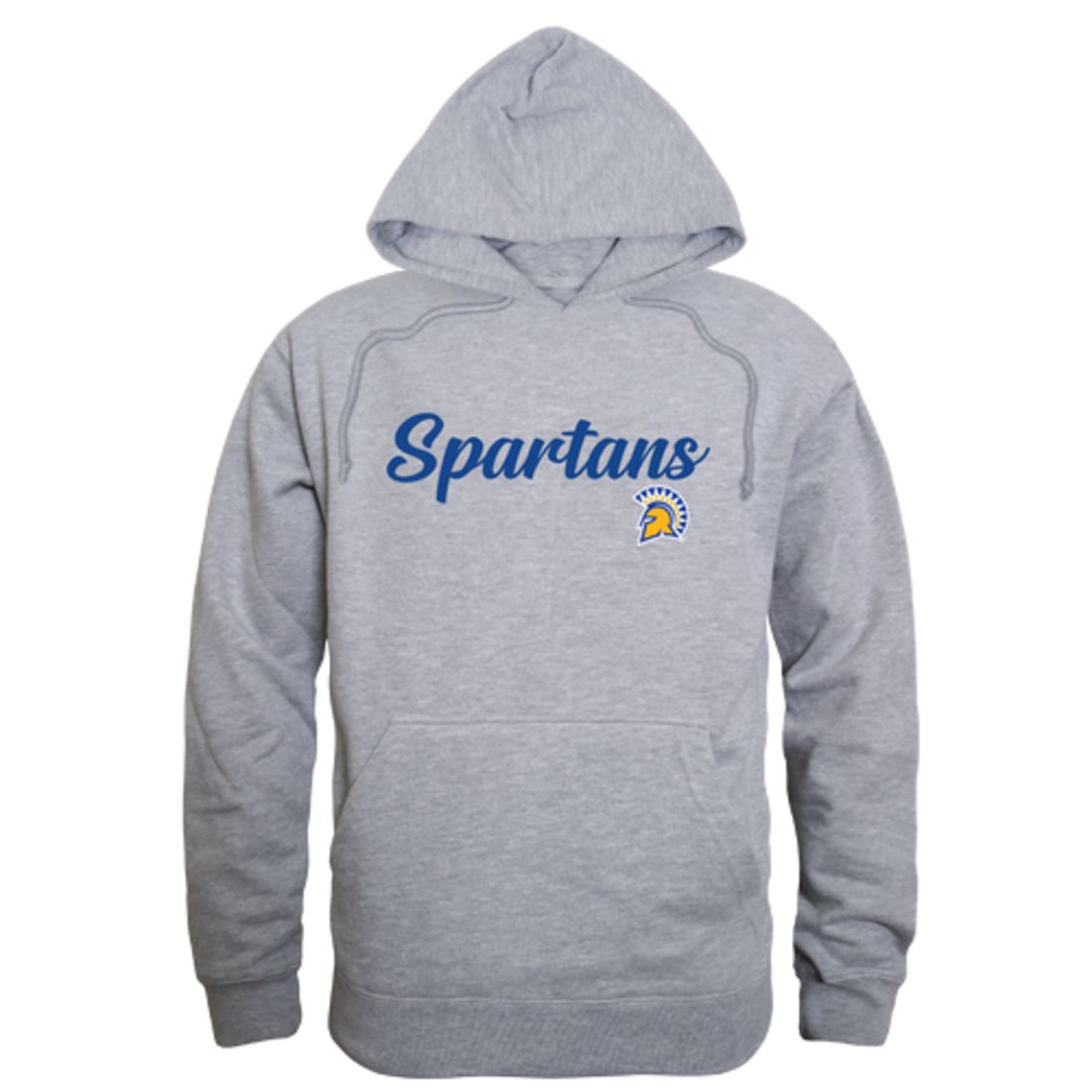 SJSU San Jose State University Spartans Mens Script Hoodie Sweatshirt Black-Campus-Wardrobe