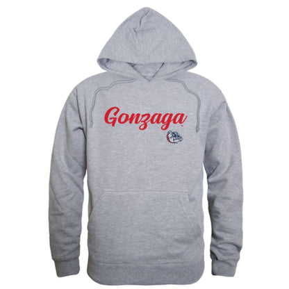 Gonzaga University Bulldogs Mens Script Hoodie Sweatshirt Black-Campus-Wardrobe