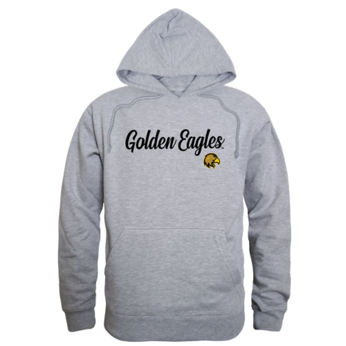 California State University Los Angeles Golden Eagles Mens Script Hoodie Sweatshirt Black-Campus-Wardrobe