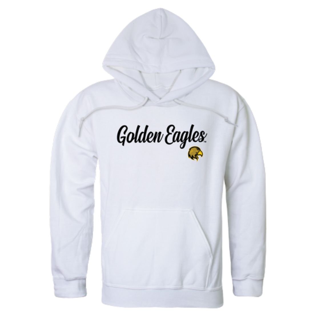 California State University Los Angeles Golden Eagles Mens Script Hoodie Sweatshirt Black-Campus-Wardrobe