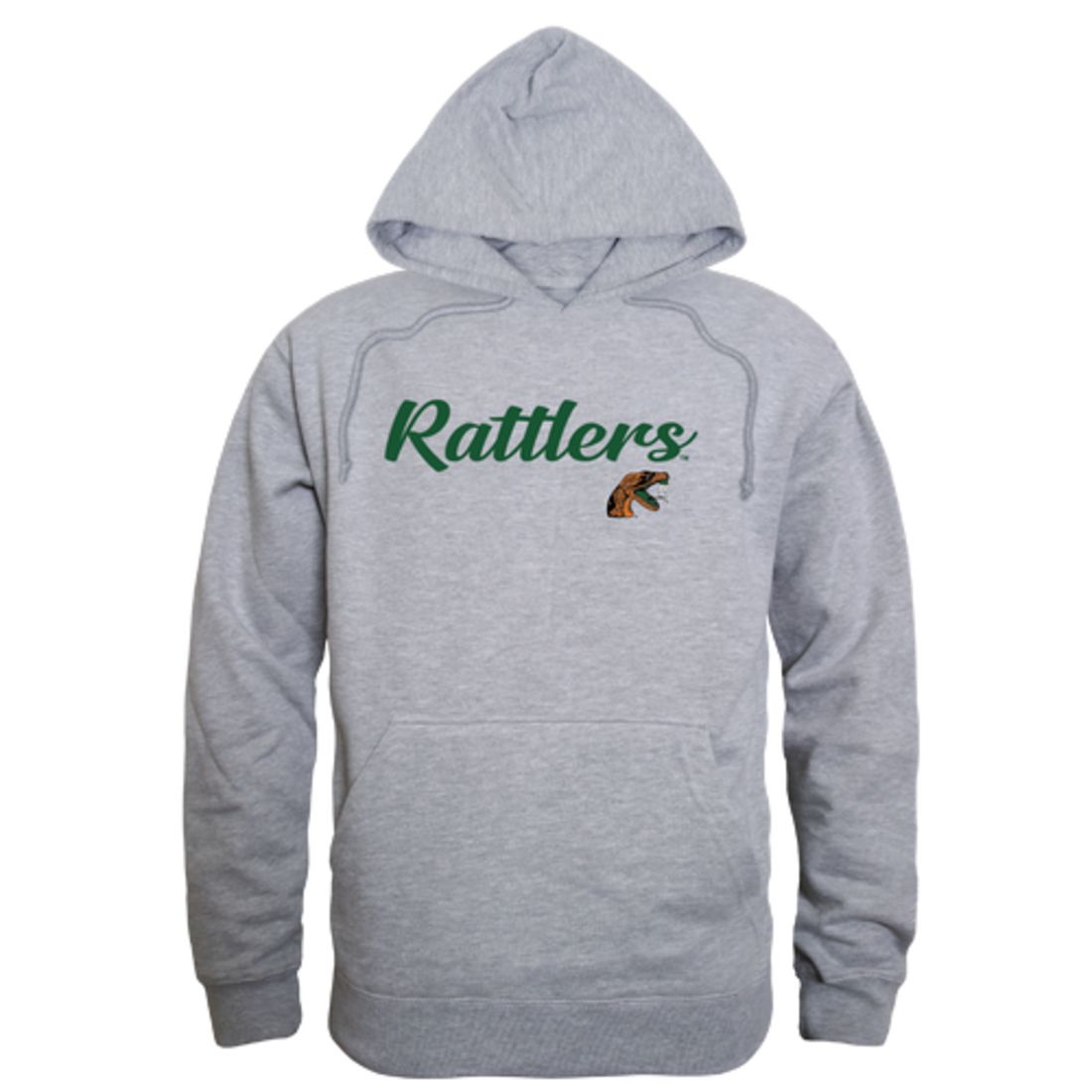 FAMU Florida A&M University Rattlers Mens Script Hoodie Sweatshirt Black-Campus-Wardrobe