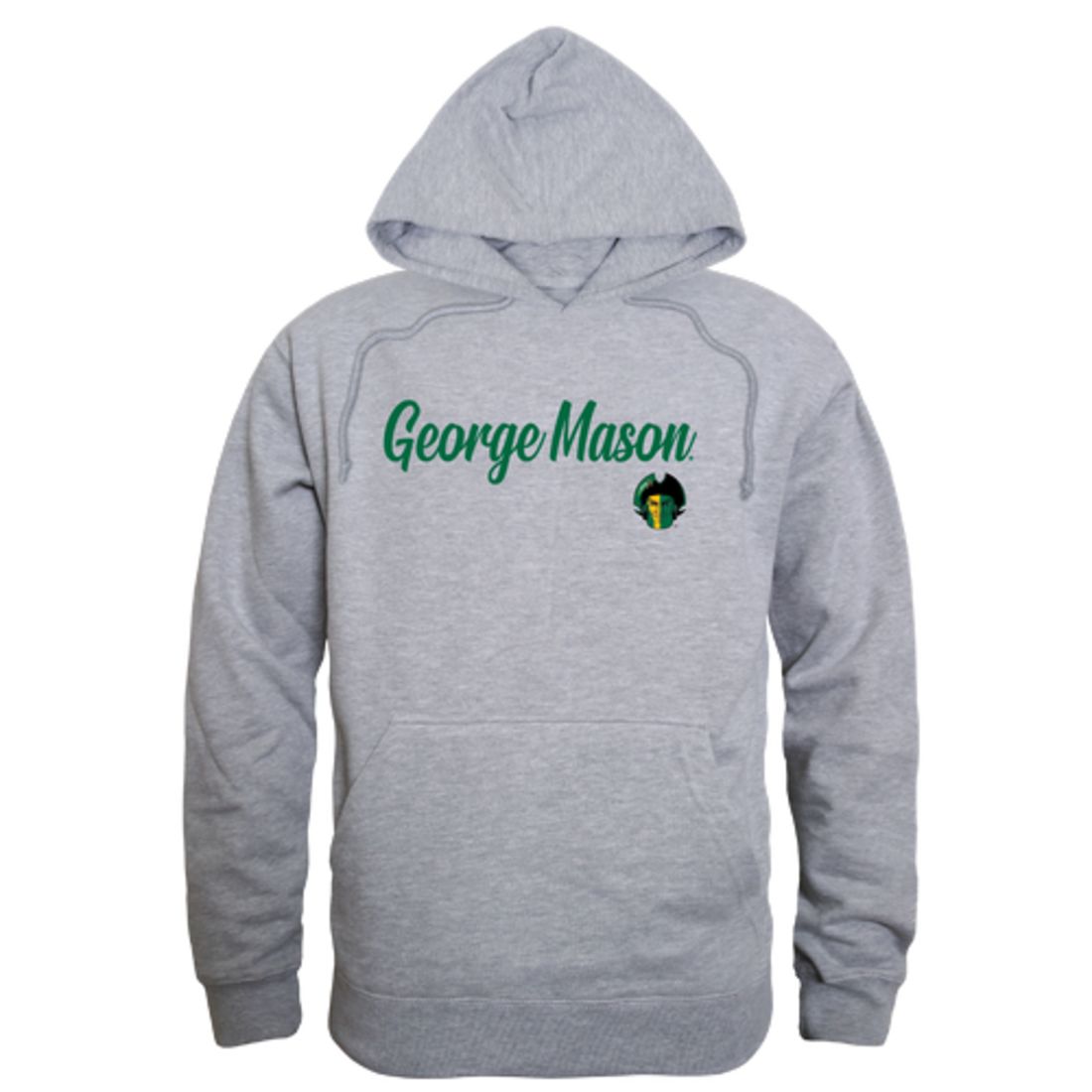 GMU George Mason University Patriots Mens Script Hoodie Sweatshirt Black-Campus-Wardrobe