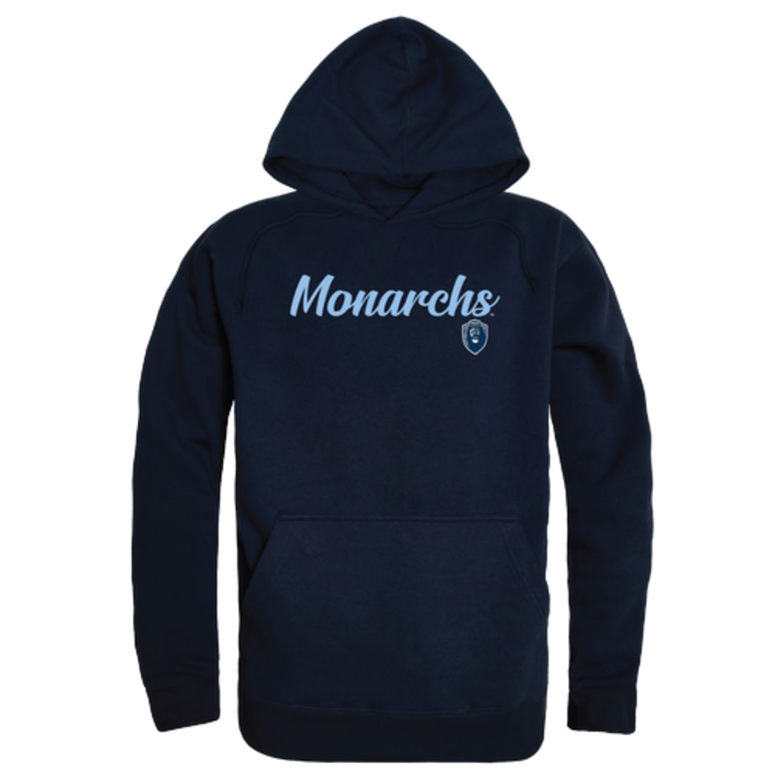 ODU Old Dominion University Monarchs Mens Script Hoodie Sweatshirt Black-Campus-Wardrobe