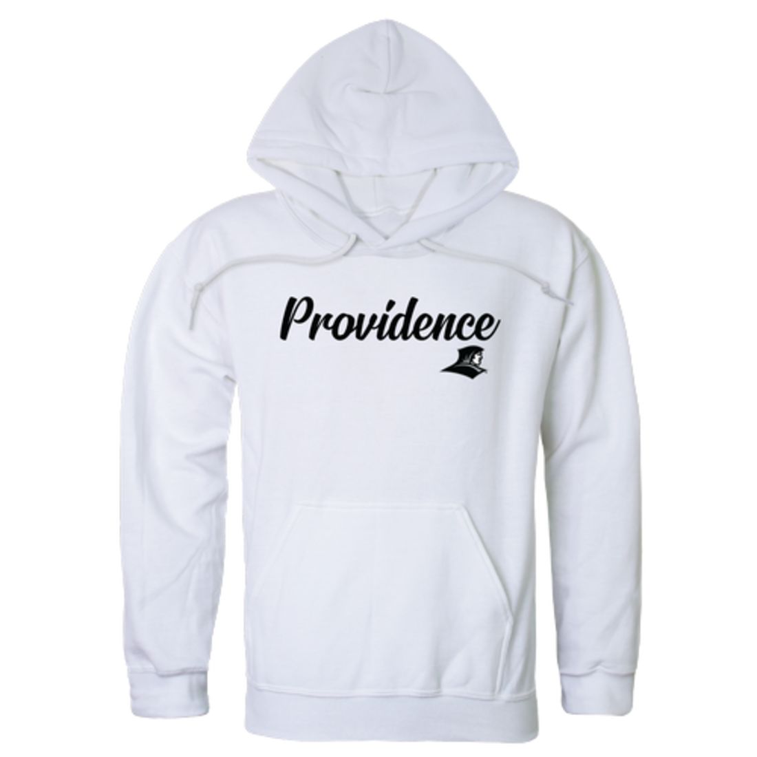 Providence College Friars Mens Script Hoodie Sweatshirt Black-Campus-Wardrobe