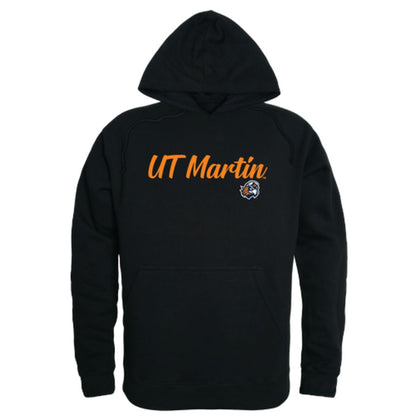 UT University of Tennessee at Martin Skyhawks Mens Script Hoodie Sweatshirt Black-Campus-Wardrobe