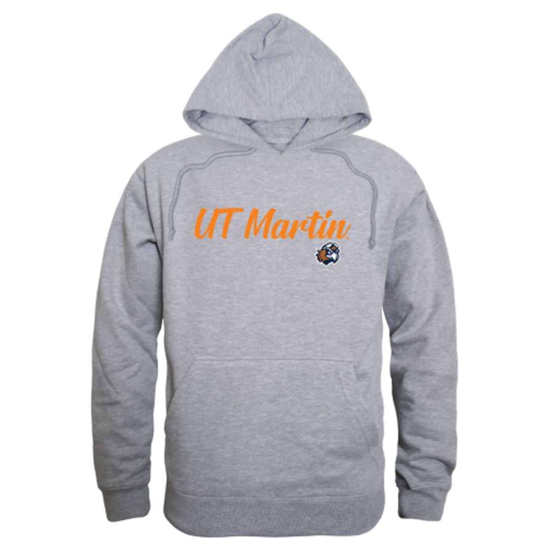 UT University of Tennessee at Martin Skyhawks Mens Script Hoodie Sweatshirt Black-Campus-Wardrobe