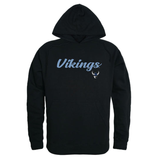 WWU Western Washington University Vikings Mens Script Hoodie Sweatshirt Black-Campus-Wardrobe