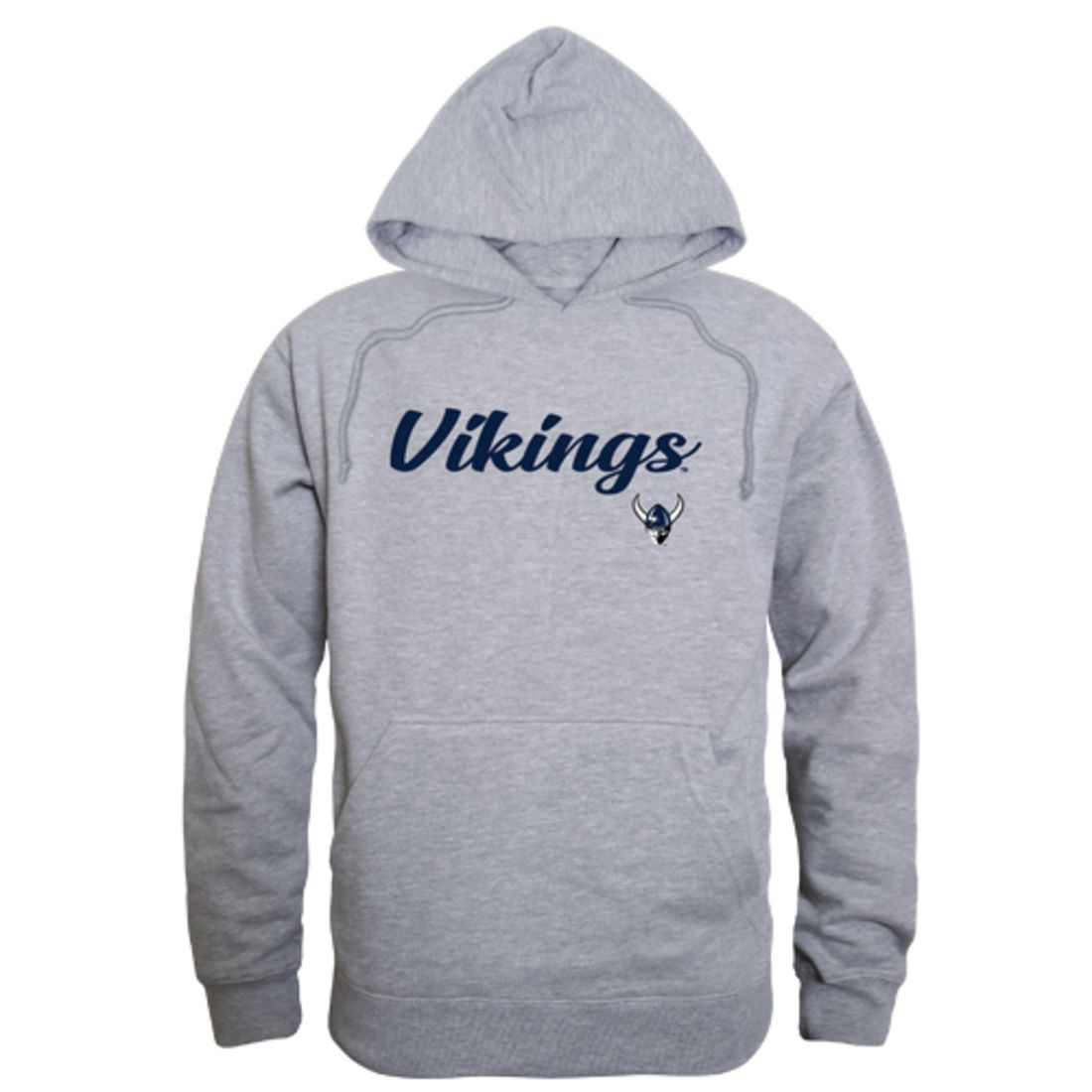 WWU Western Washington University Vikings Mens Script Hoodie Sweatshirt Black-Campus-Wardrobe