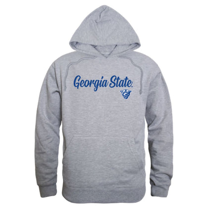 GSU Georgia State University Panthers Mens Script Hoodie Sweatshirt Black-Campus-Wardrobe
