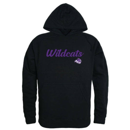 ACU Abilene Christian University Wildcats Mens Script Hoodie Sweatshirt Black-Campus-Wardrobe