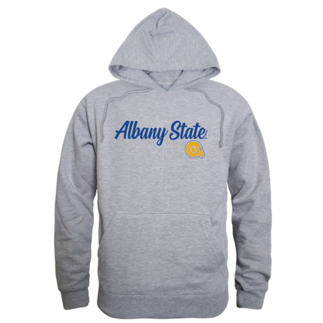 ASU Albany State University Golden Rams Mens Script Hoodie Sweatshirt Black-Campus-Wardrobe