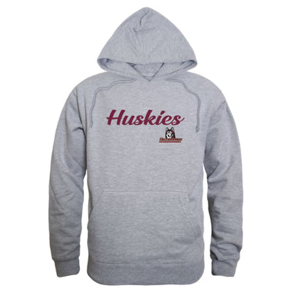 Bloomsburg University Huskies Mens Script Hoodie Sweatshirt Black-Campus-Wardrobe