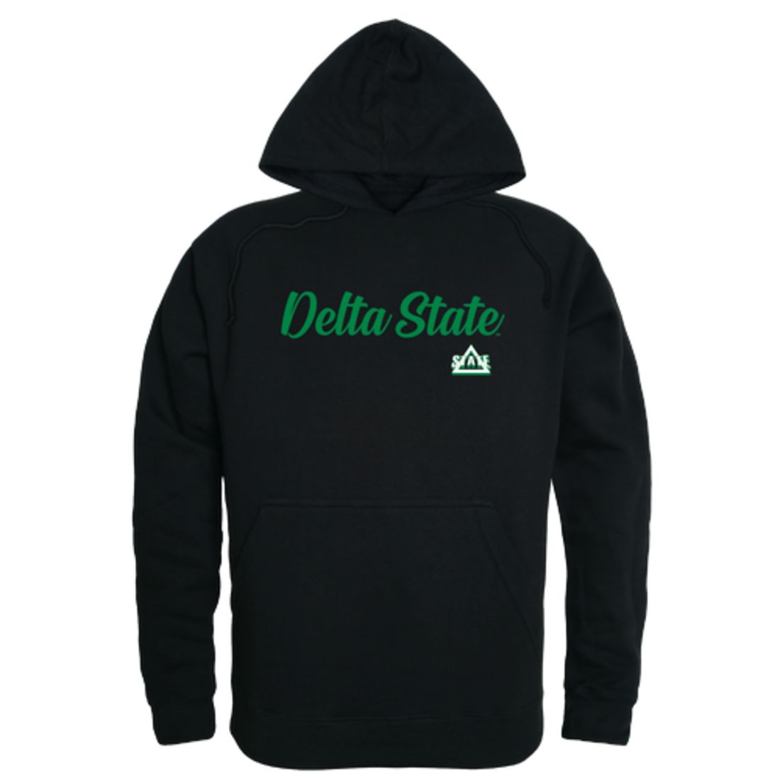 DSU Delta State University Statesmen Mens Script Hoodie Sweatshirt Black-Campus-Wardrobe