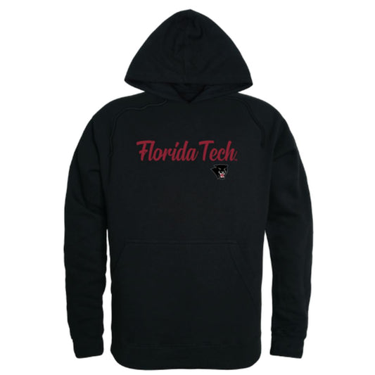 FIorida Institute of Technology Panthers Mens Script Hoodie Sweatshirt Black-Campus-Wardrobe