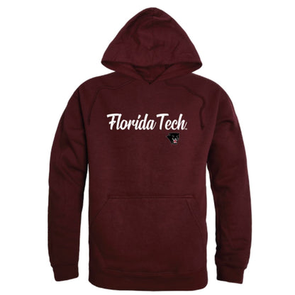 FIorida Institute of Technology Panthers Mens Script Hoodie Sweatshirt Black-Campus-Wardrobe