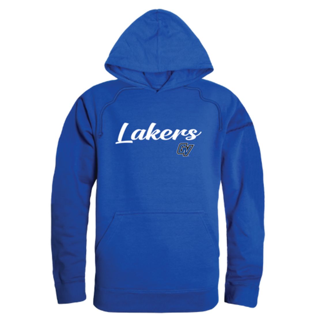 GVSU Grand Valley State University Lakers Mens Script Hoodie Sweatshirt Black-Campus-Wardrobe