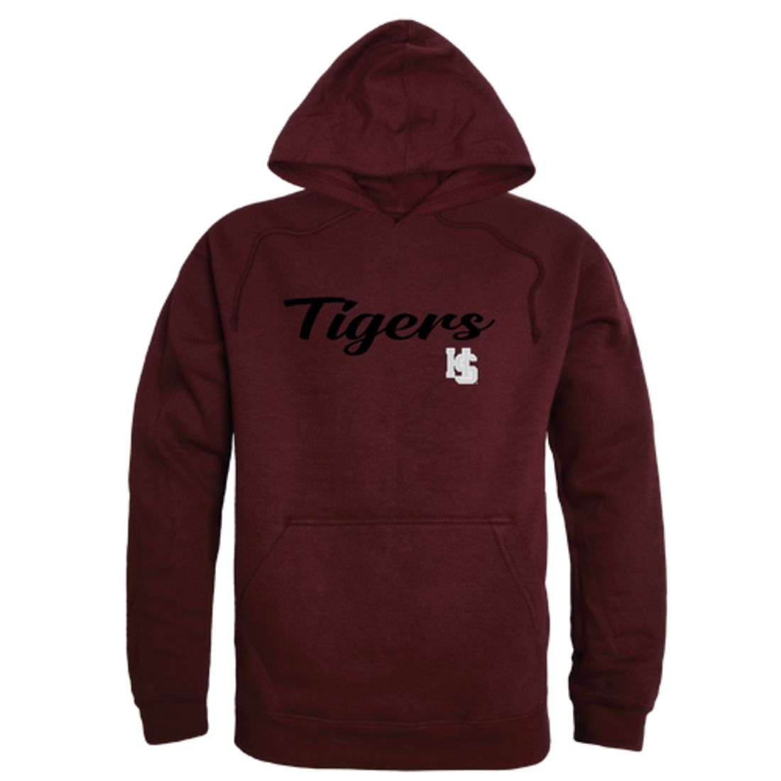 HSC Hampden-Sydney College Tigers Mens Script Hoodie Sweatshirt Black-Campus-Wardrobe