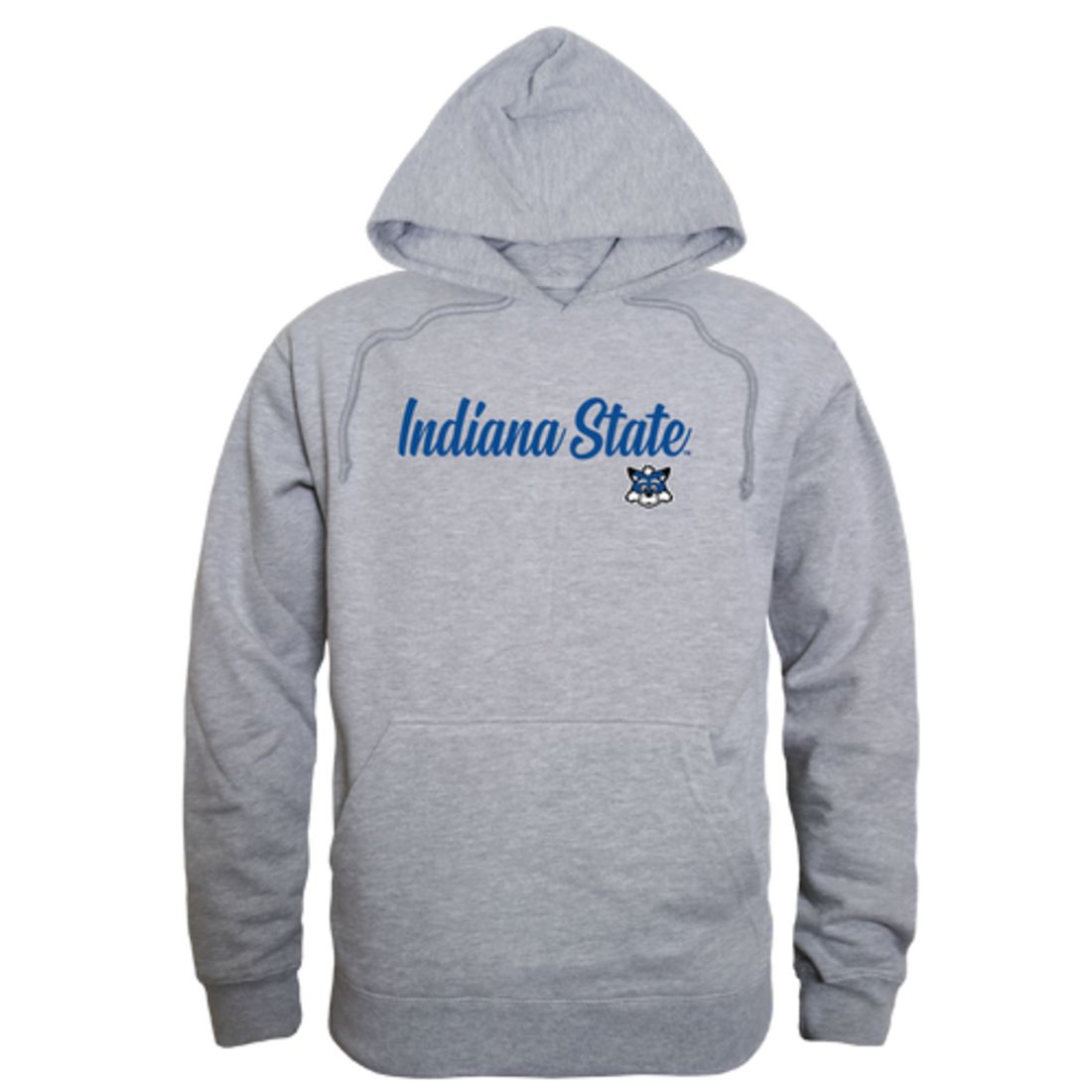 ISU Indiana State University Sycamores Mens Script Hoodie Sweatshirt Black-Campus-Wardrobe