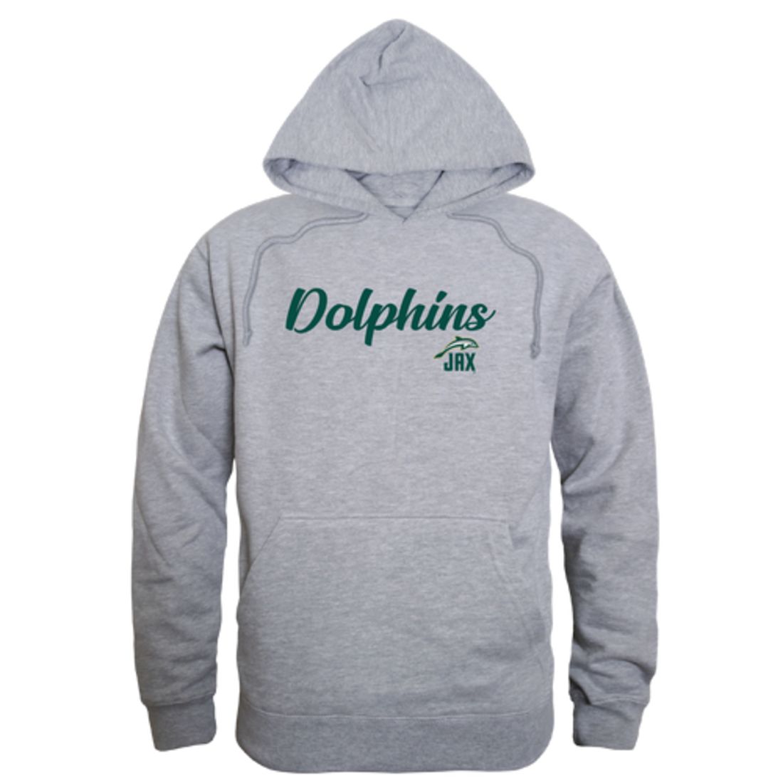 JU Jacksonville University Dolphin Mens Script Hoodie Sweatshirt Black-Campus-Wardrobe