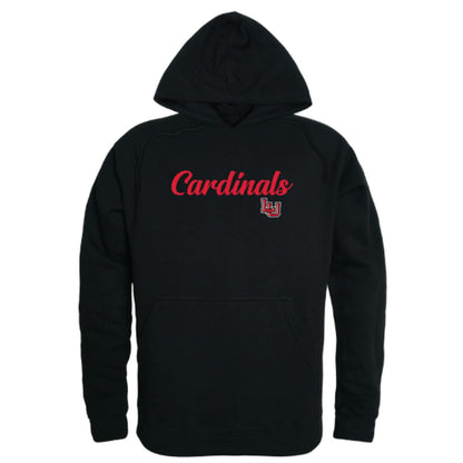Lamar University Cardinals Mens Script Hoodie Sweatshirt Black-Campus-Wardrobe